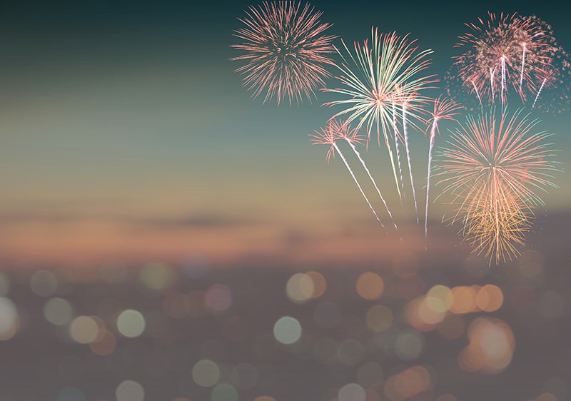 Abstract blur background with fireworks Abstract blur background with fireworks